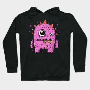 Cute purple monster Hoodie